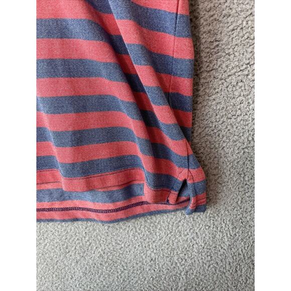 Foundry Polo Shirt 3XL Striped Red Blue Short Sleeve Performance Golf Prep XXXL - Picture 5 of 10